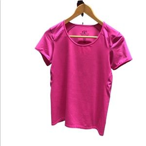 PATAGONIA Capilene activewear tee shirt, polyester top sz L, pink